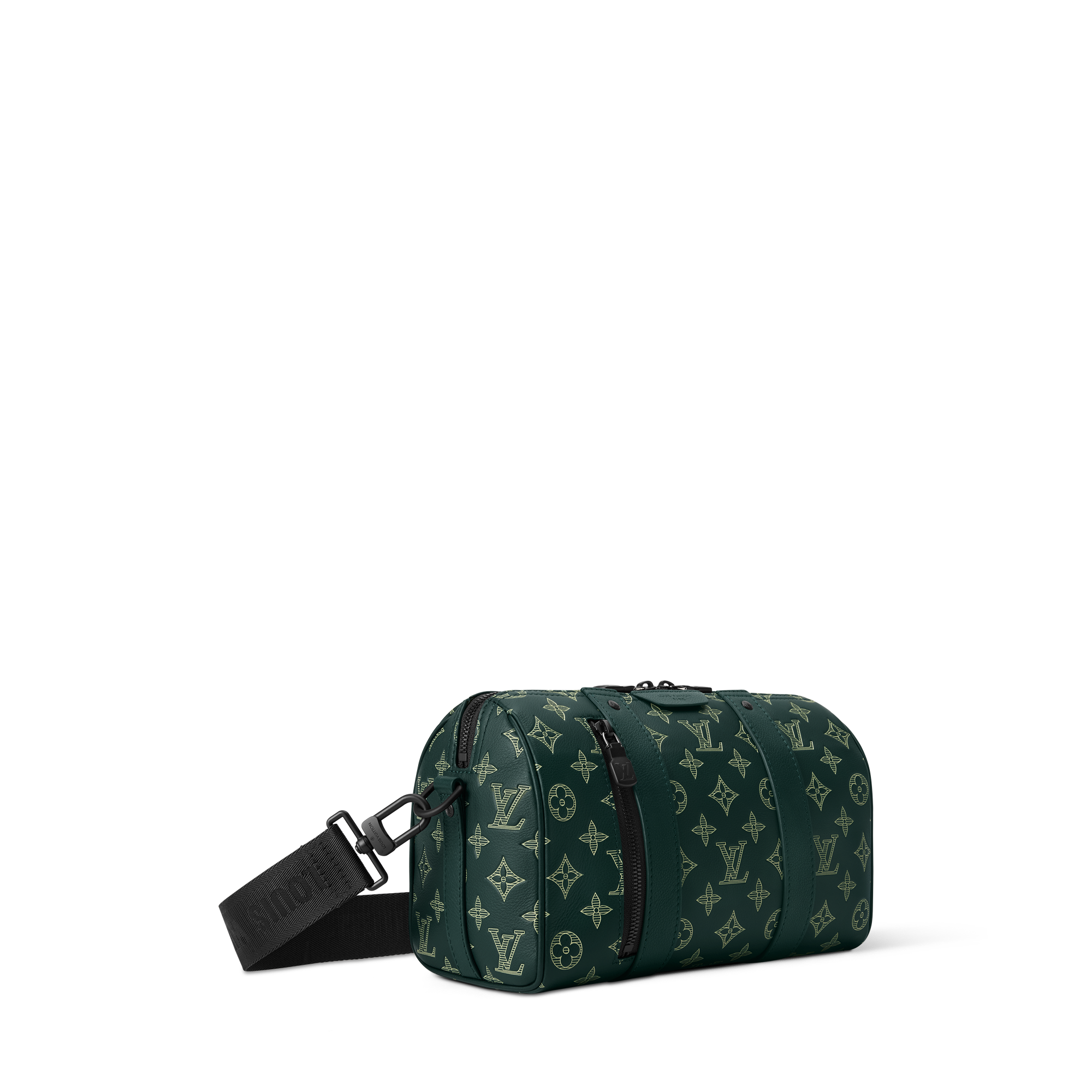 City Keepall Bag - Luxury Monogram Shadow Leather Green | LOUIS